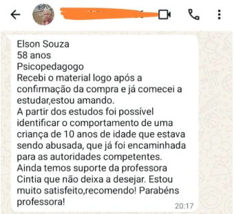 Depoimento de Elson Souza, psicopedagogo, sobre o e-book Terapia pelo Desenho